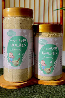 پوره جوانه سالم کودک | ترکیب جوانههای واقعی، بدون پروتئین گاوی و مناسب تغذیه سالم از ۹ماهگی